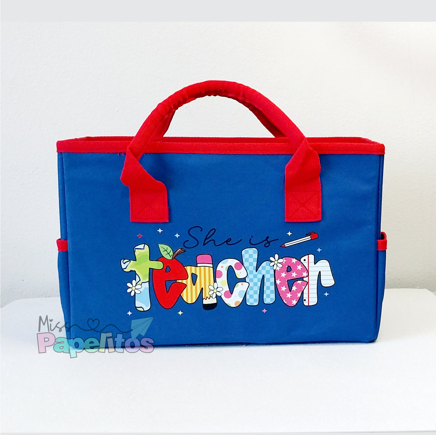 Organizador Teacher Azul-rojo