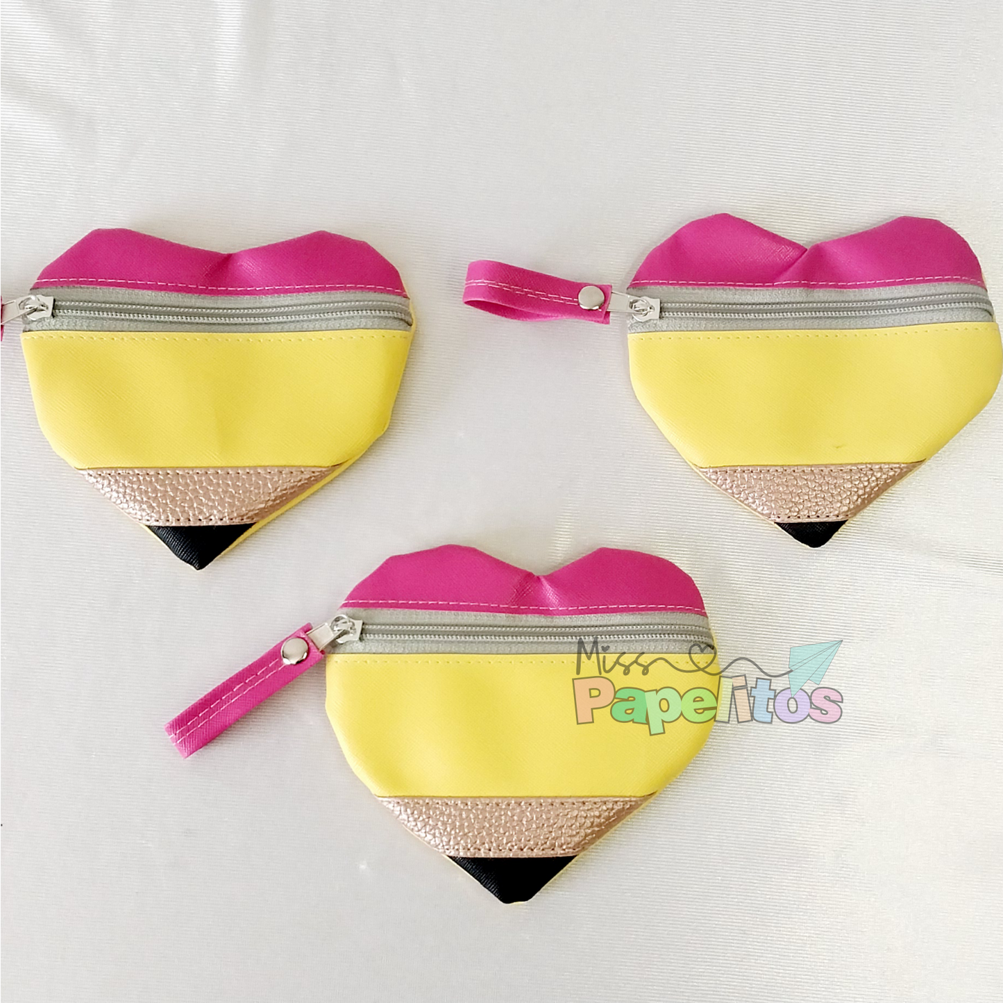 Monedero Corazón Lápiz