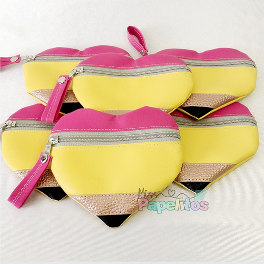 Monedero Corazón Lápiz