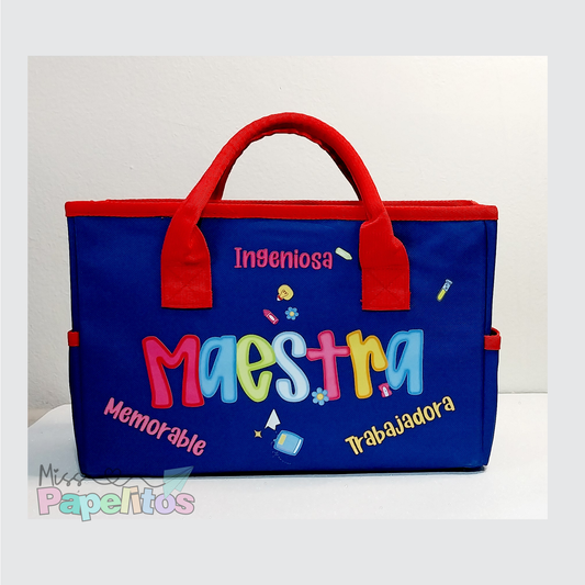 Organizador Maestra Azul rojo