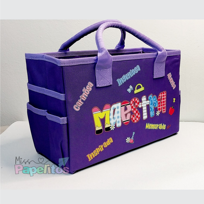Organizador Maestra Morado