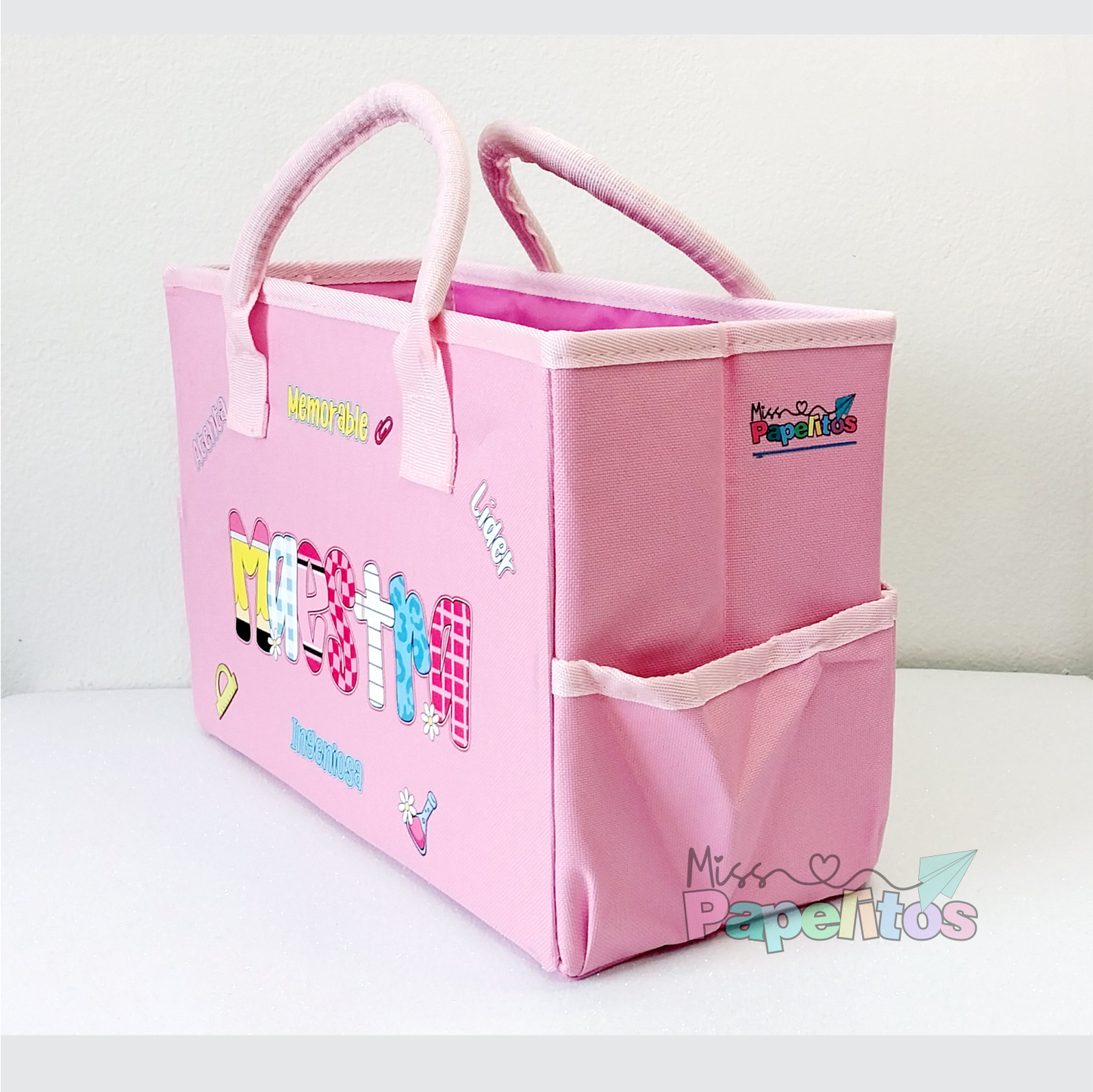 Organizador Maestra Rosa pastel