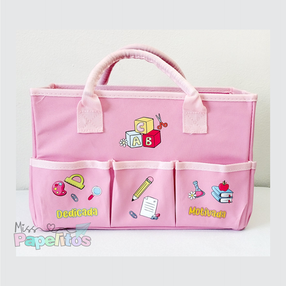 Organizador Maestra Rosa pastel